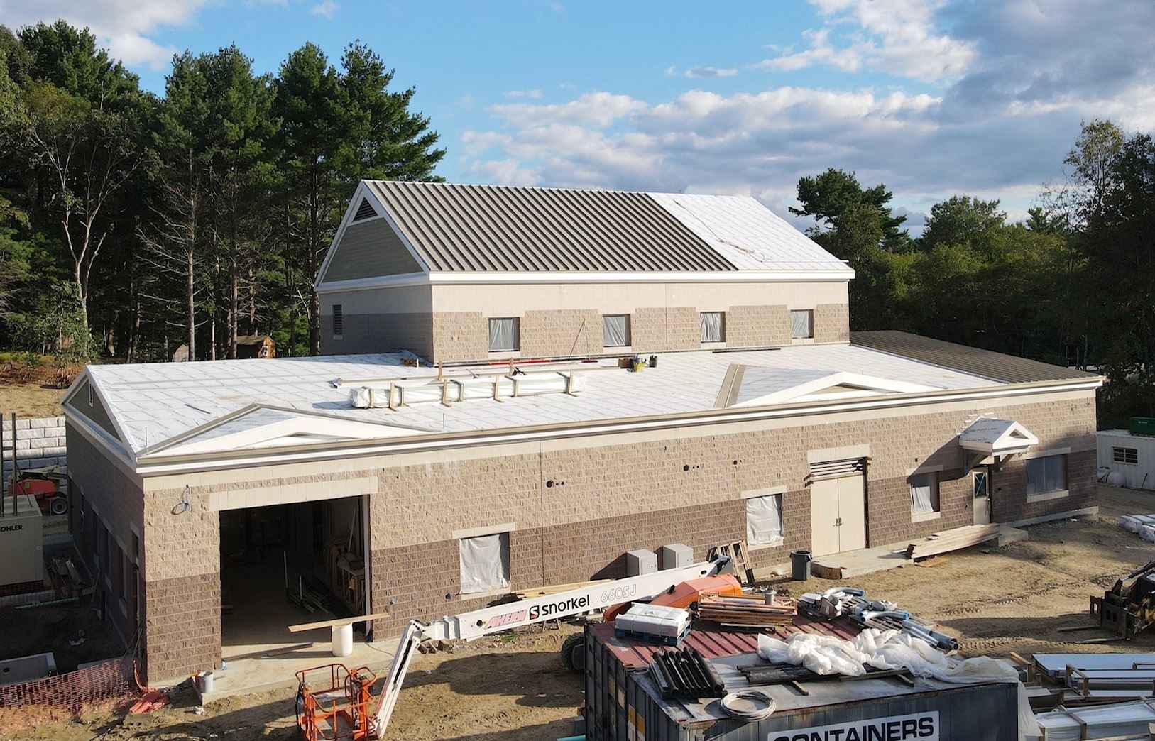 Installation of the Metal Standing Seam Roof